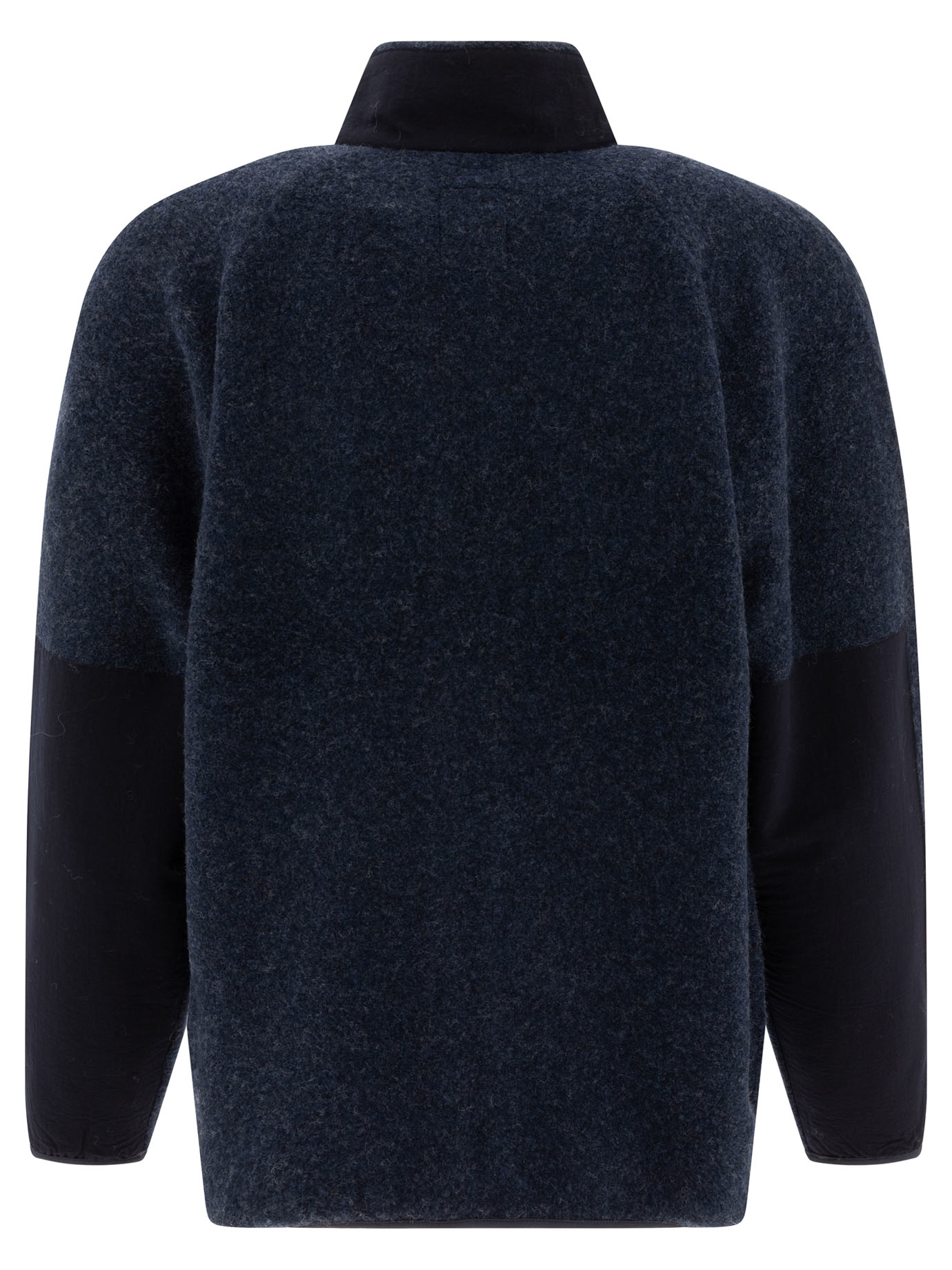 NANAMICA Blue Zipped wool sweater